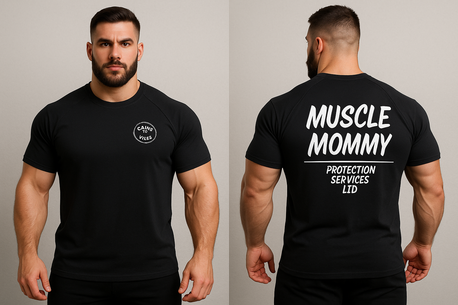 Muscle Mommy Protection Services Fitted Tee